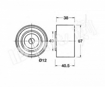 IPS PARTS itb6908 -  Устройство для натяжения ремня, ремень ГРМ